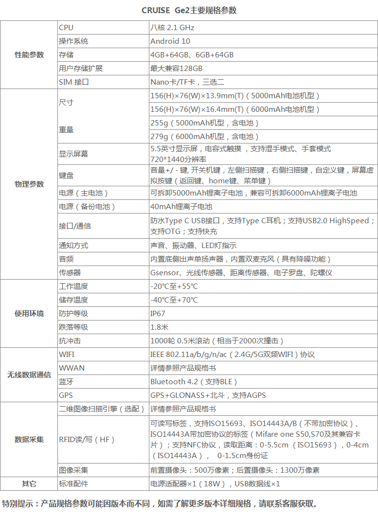 東大CRUISE Ge2智能工業(yè)級(jí)手機(jī)